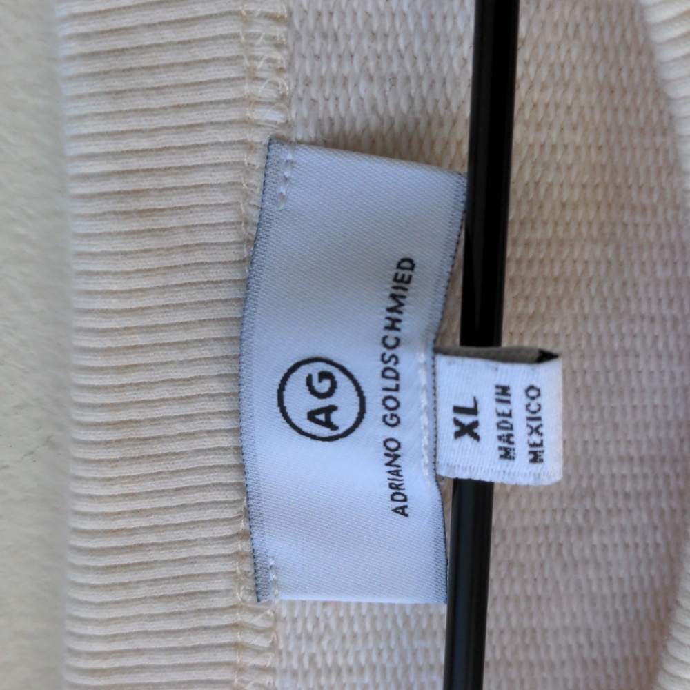 AG Crewneck Sweatshirt Cream Men's Size XL - Picture 4 of 6